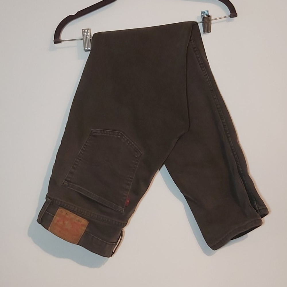 Grey straight legged red tag levi's